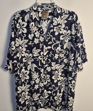 Pineapple Connection XL W Hawaiian Shirt Tropical Button Up Shirt